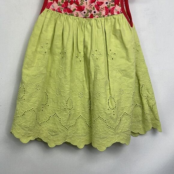 Matilda Jane lime green eyelet and butterfly patterned mixed Media dress size 4 - Picture 10 of 15